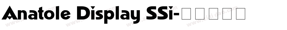 Anatole Display SSi字体转换